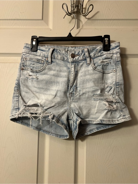 American Eagle Outfitters Pants - AE Next Level High Waisted V Rise Ripped Denim Short Short